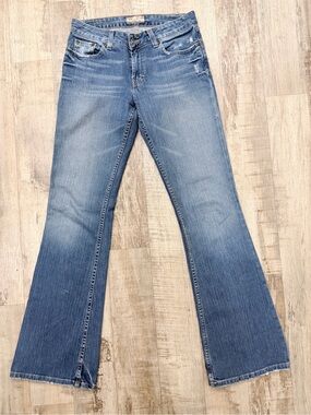 BKE Women's Light Blue Flared Jeans